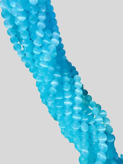 Sky Blue Selenite Beads