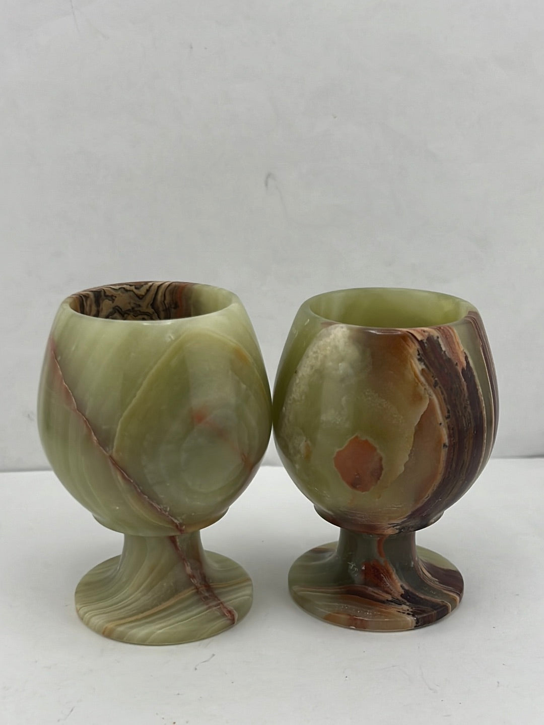 Green Onyx Mini Goblet Sets