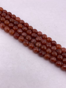 Faceted Strawberry Agate Beads