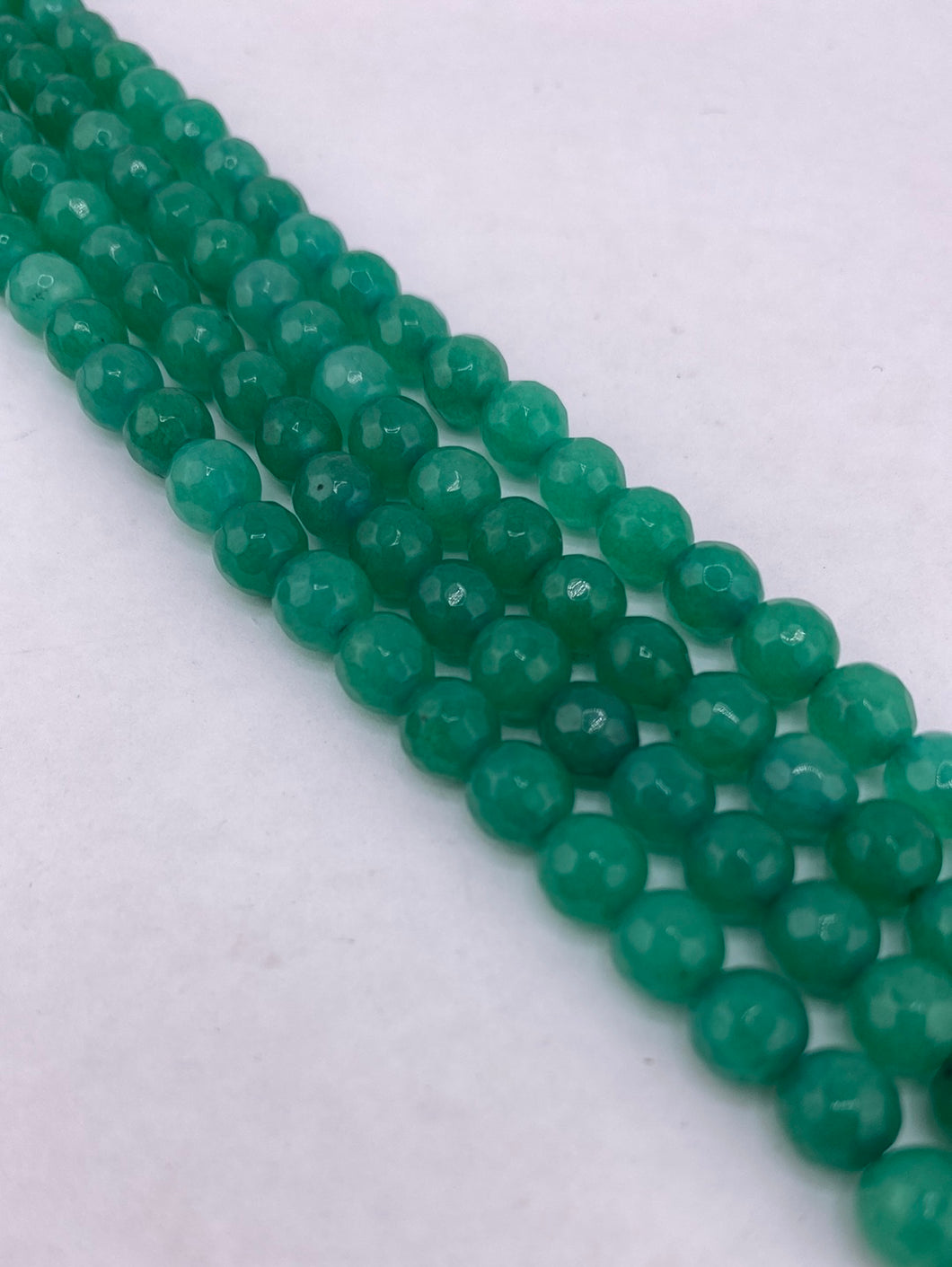 Faceted Emerald Agate Beads