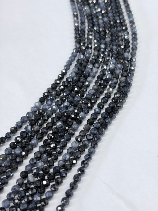Prestrung Faceted Sapphire Beads