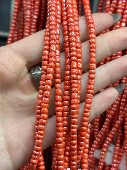Strawberry Pink Glass Seed Beads