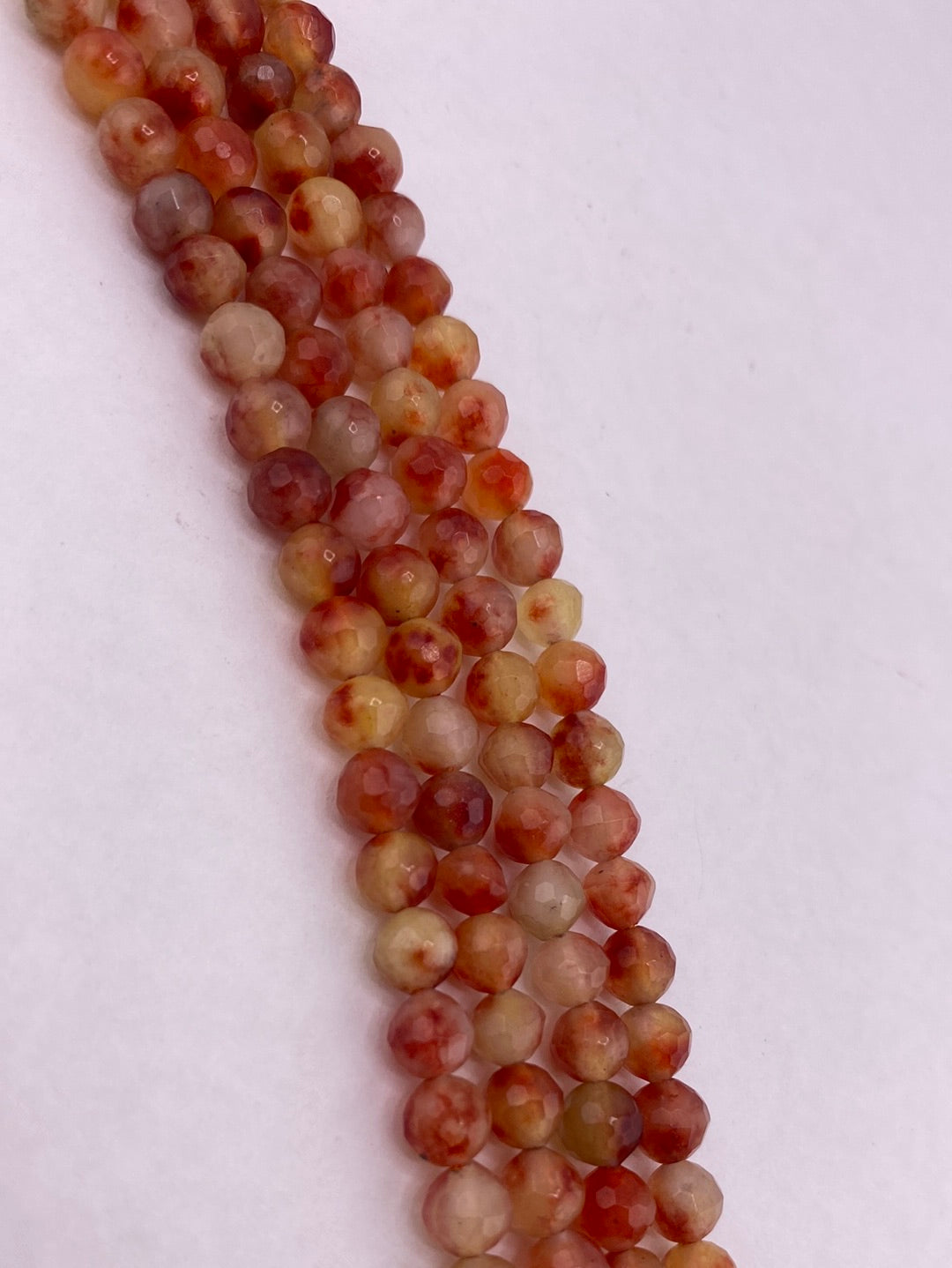 Faceted Pheonix Agate Beads