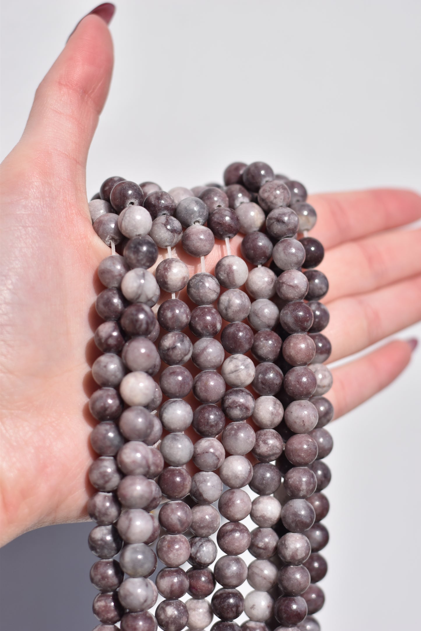 Royal Plum Jasper Beads