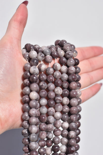 Royal Plum Jasper Beads