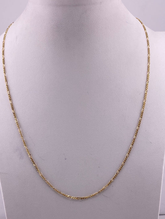 Special Value Item-S.S. 14k Gold Plated Figaro Chains