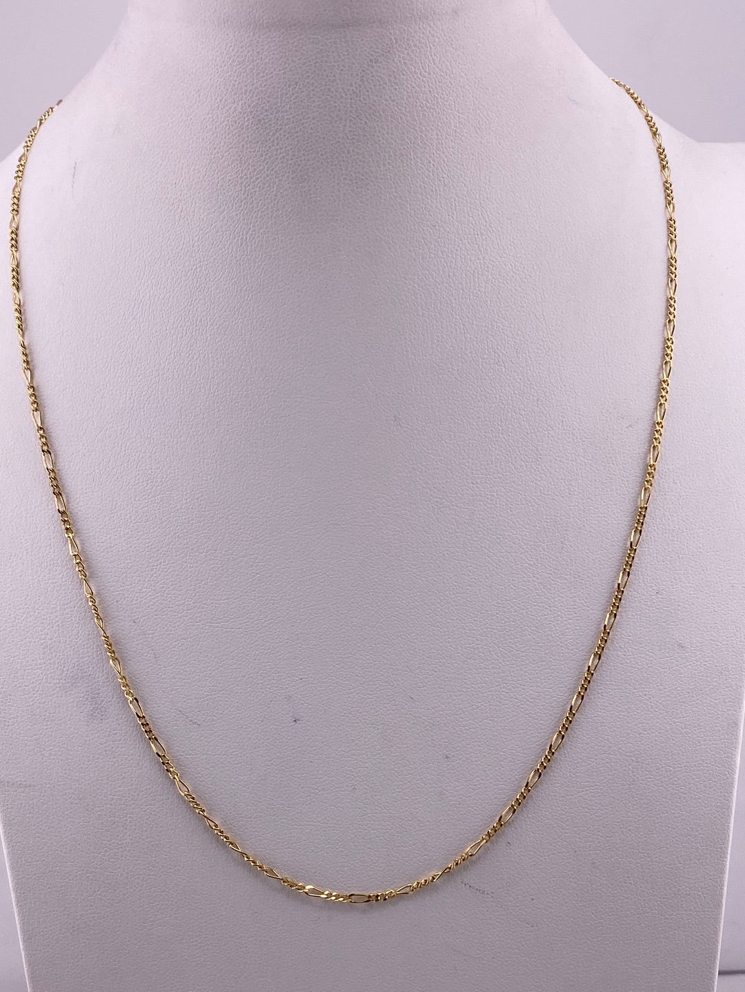 S.S. 14k Gold Plated Figaro Chains