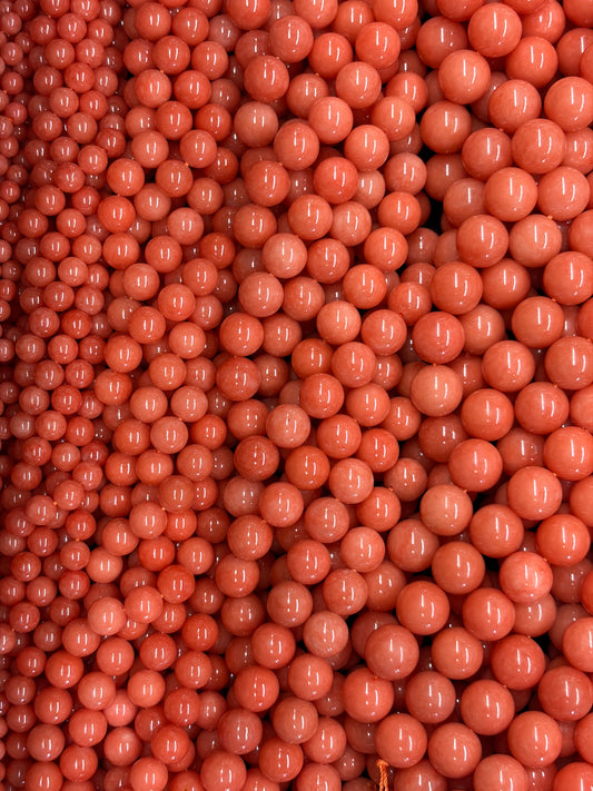 Apricot Jade Beads