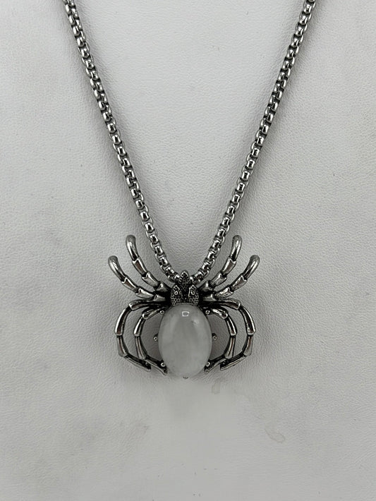 Clear Quartz Spider Necklaces