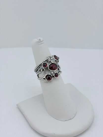 S.S. Irsaeli Garnet Bloom Rings