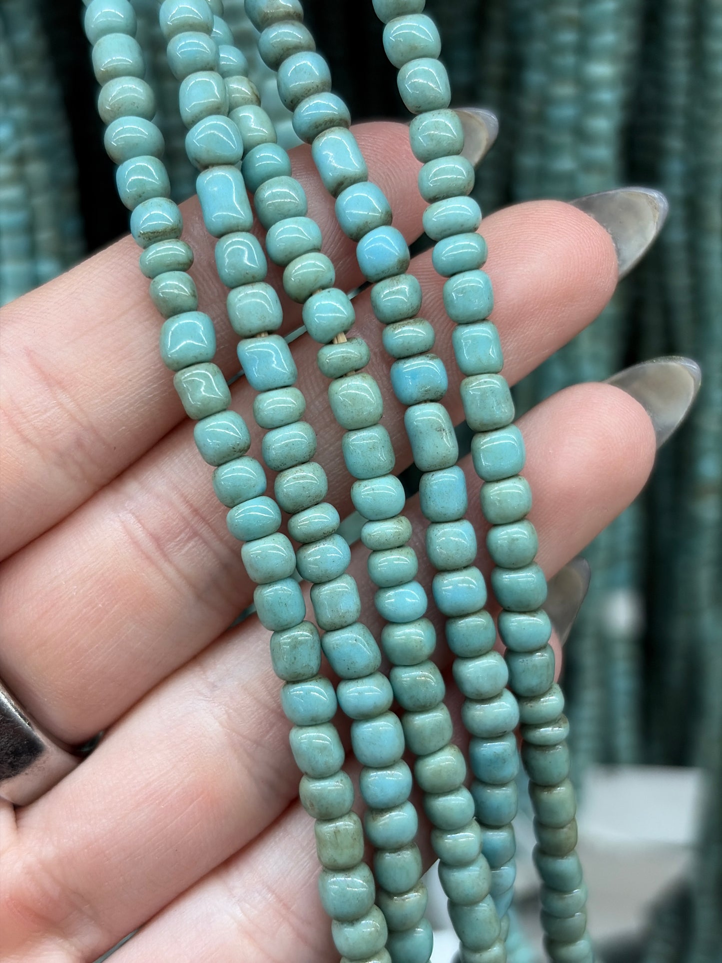Teal Glass Seed Beads