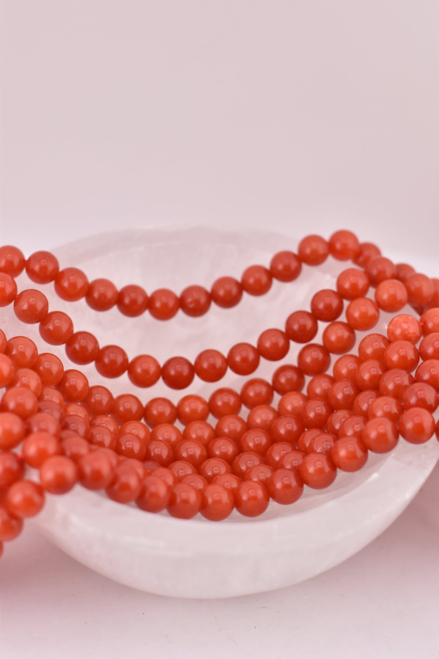 Orange Jade Beads