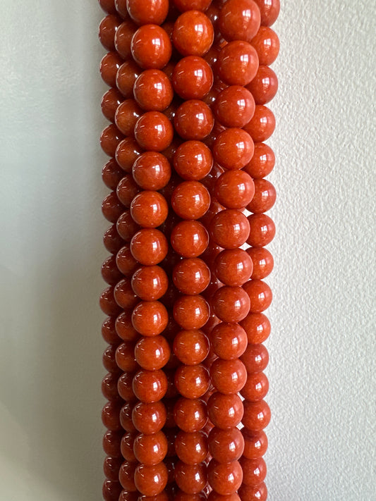 Tangerine Jade Beads