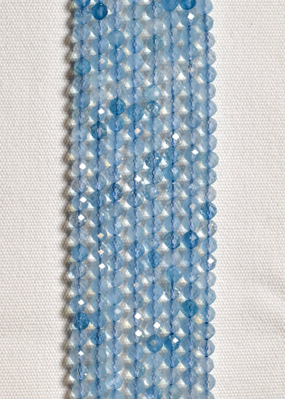 Aquamarine beads available at wholesale and retail prices, only at our crystal shop in San Diego!