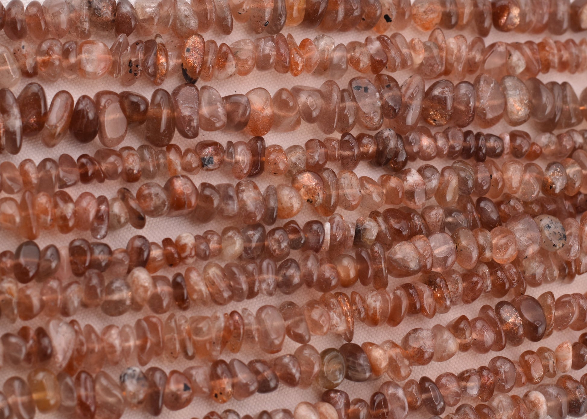 Crafting supplies such as Sunstone Beads available at wholesale and retail prices, only at our crystal shop in San Diego!