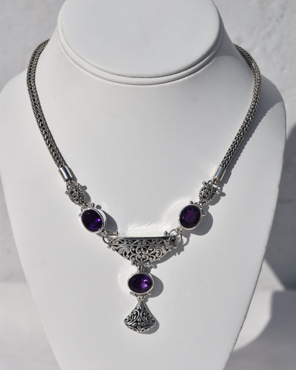 Sterling silver Amethyst Necklaces available at wholesale and retail prices, only at our crystal shop in San Diego!