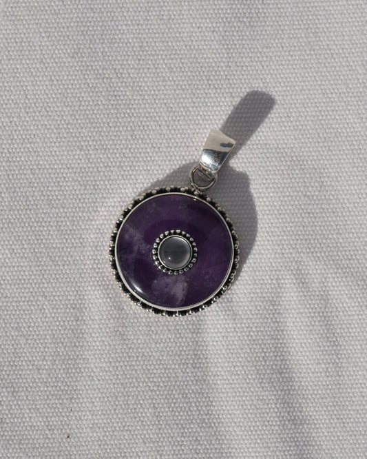 Sterling silver Amethyst Pendant available at wholesale and retail prices, only at our crystal shop in San Diego!