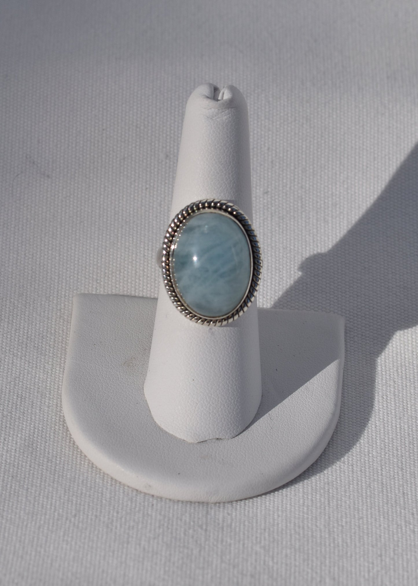 Sterling silver Aquamarine Ring available at wholesale and retail prices, only at our crystal shop in San Diego!