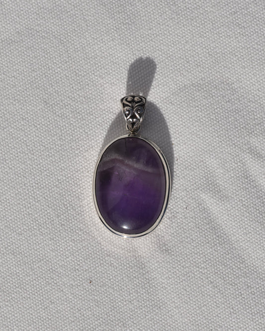 S.S. Chevron Amethyst Pendants