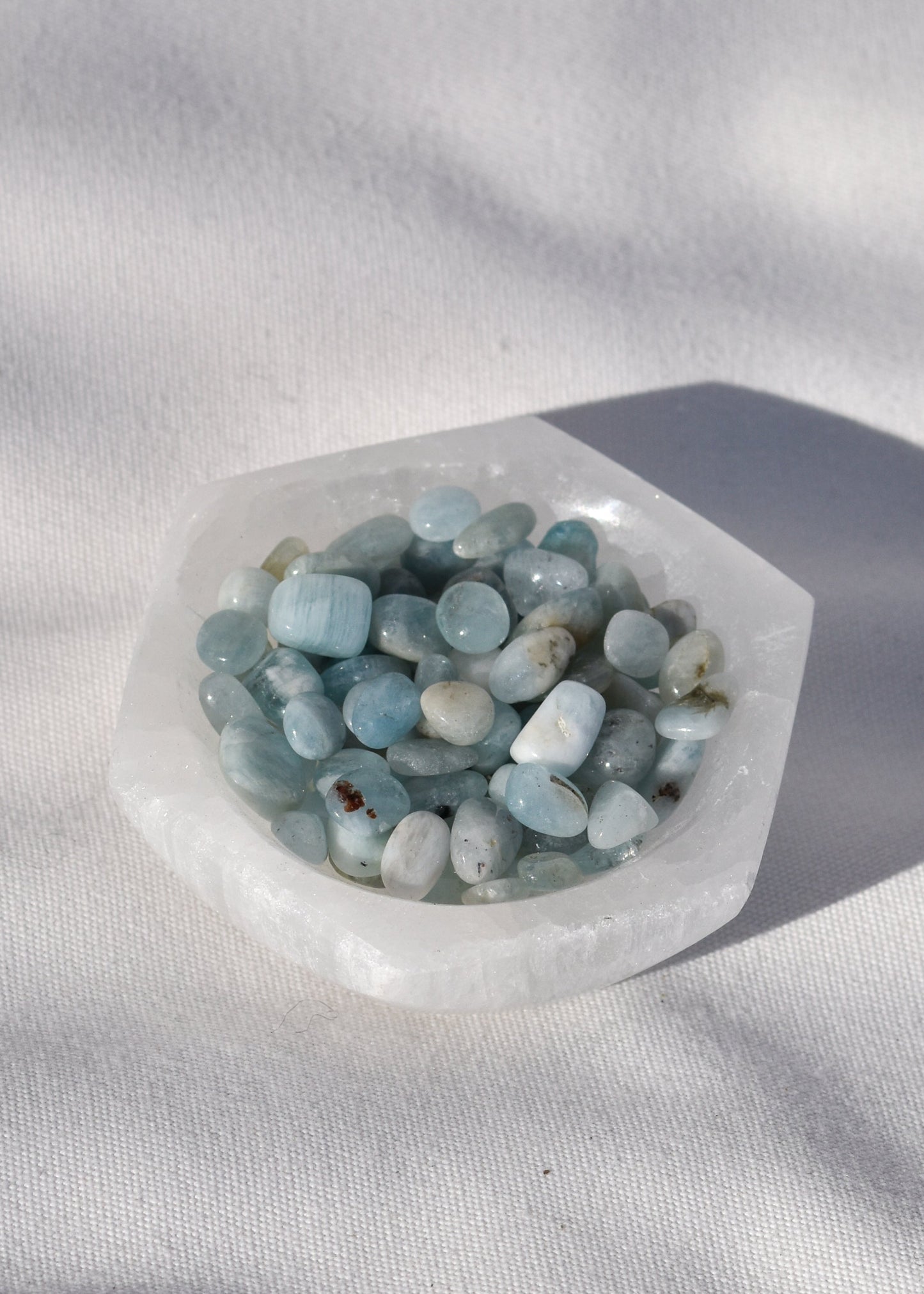 Aquamarine Chips available at wholesale and retail prices, only at our crystal shop in San Diego!