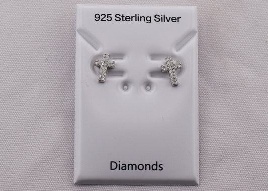 Sterling silver Moissanite Earrings available at wholesale and retail prices, only at our crystal shop in San Diego!