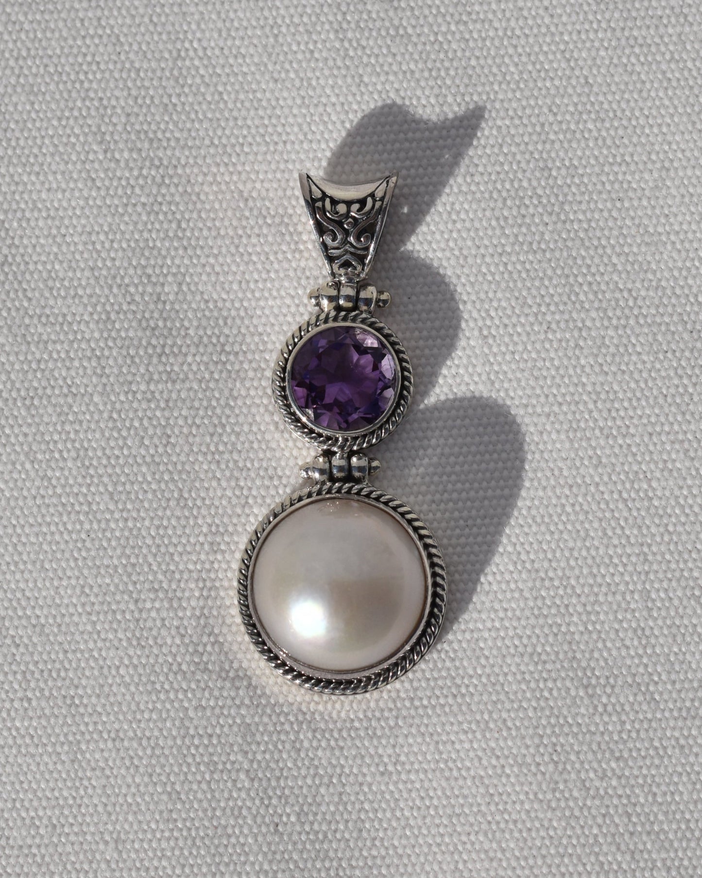 Sterling silver Amethyst Pendants available at wholesale and retail prices, only at our crystal shop in San Diego!