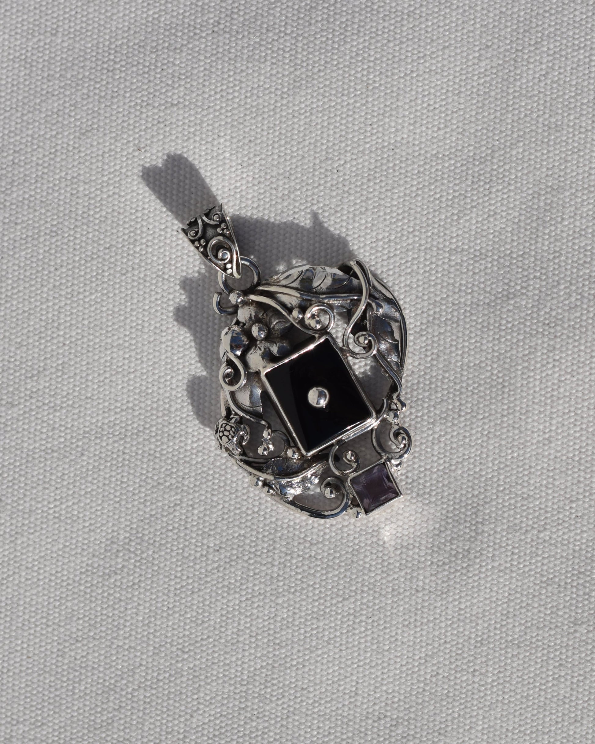 Sterling silver Amethyst Pendants available at wholesale and retail prices, only at our crystal shop in San Diego!