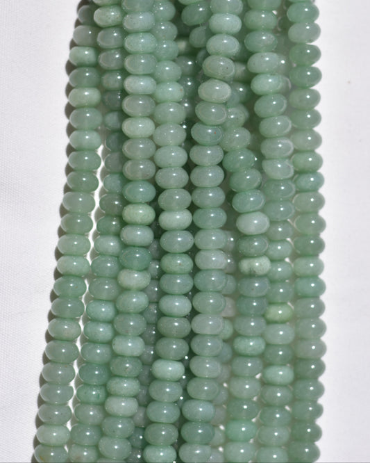 Green Aventurine Rondelle Beads