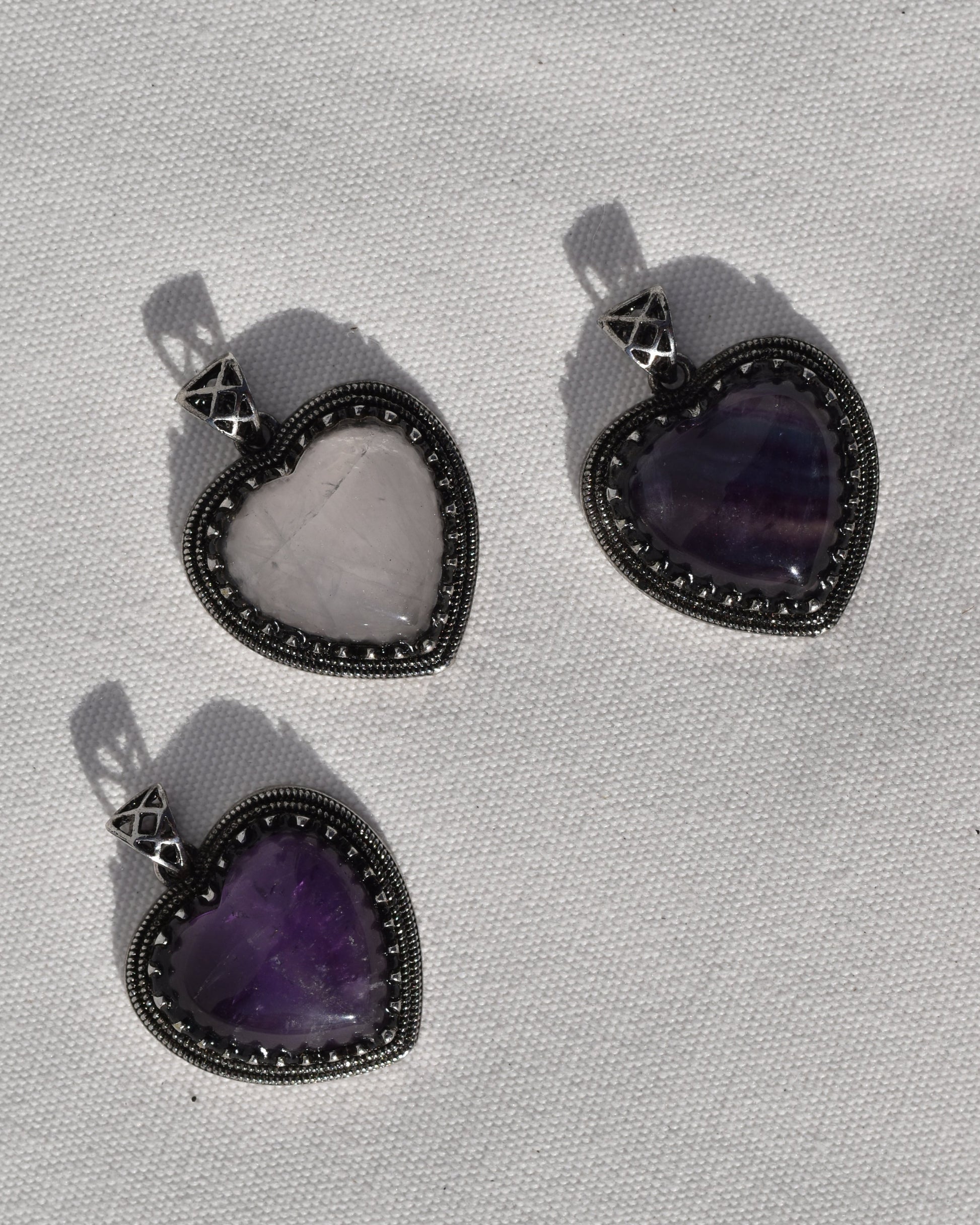 Sterling silver Amethyst Pendants available at wholesale and retail prices, only at our crystal shop in San Diego!