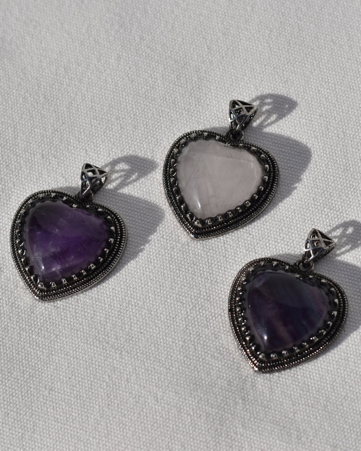 Sterling silver Amethyst Pendants available at wholesale and retail prices, only at our crystal shop in San Diego!