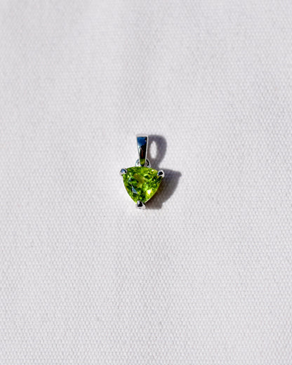 S.S. Faceted Triangle Peridot Necklaces