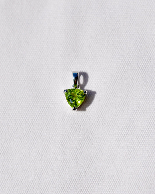S.S. Faceted Triangle Peridot Necklaces
