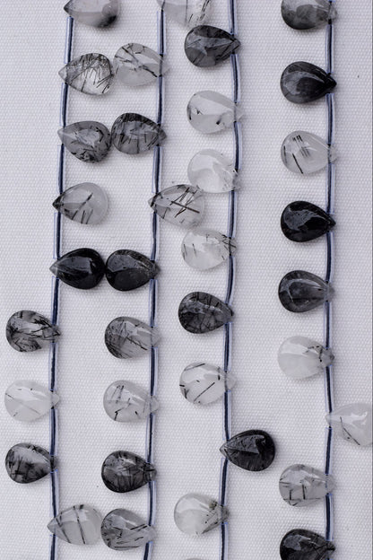 Crafting supplies such as Black Rutilated Quartz Beads available at wholesale and retail prices, only at our crystal shop in San Diego! 