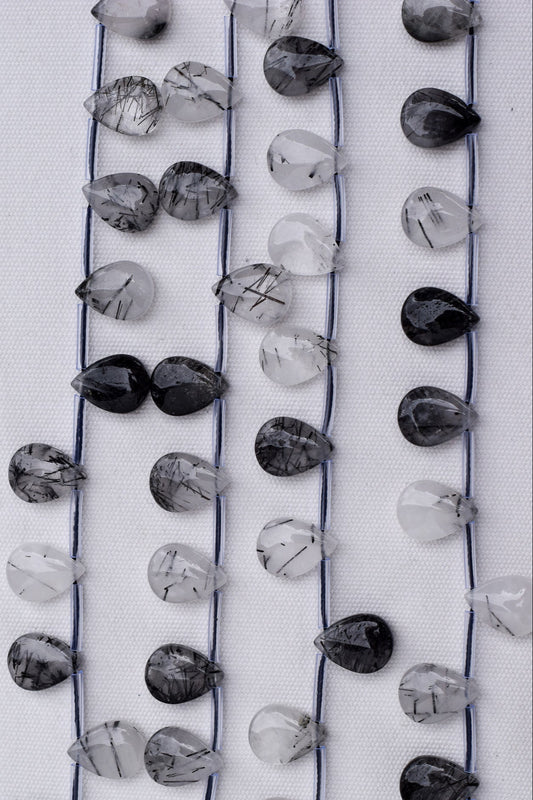 Crafting supplies such as Black Rutilated Quartz Beads available at wholesale and retail prices, only at our crystal shop in San Diego! 