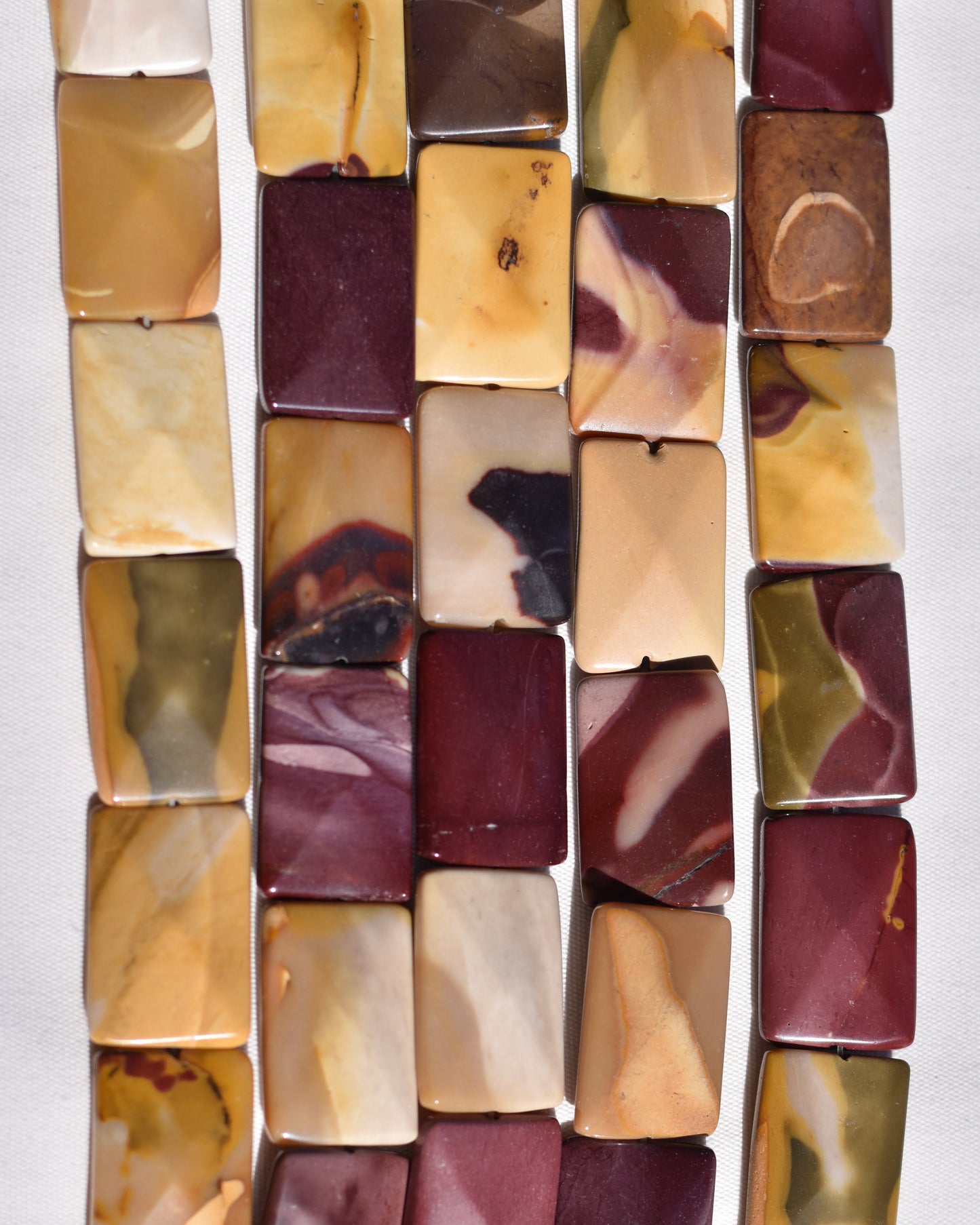 Mookite Faceted Rectangular Beads