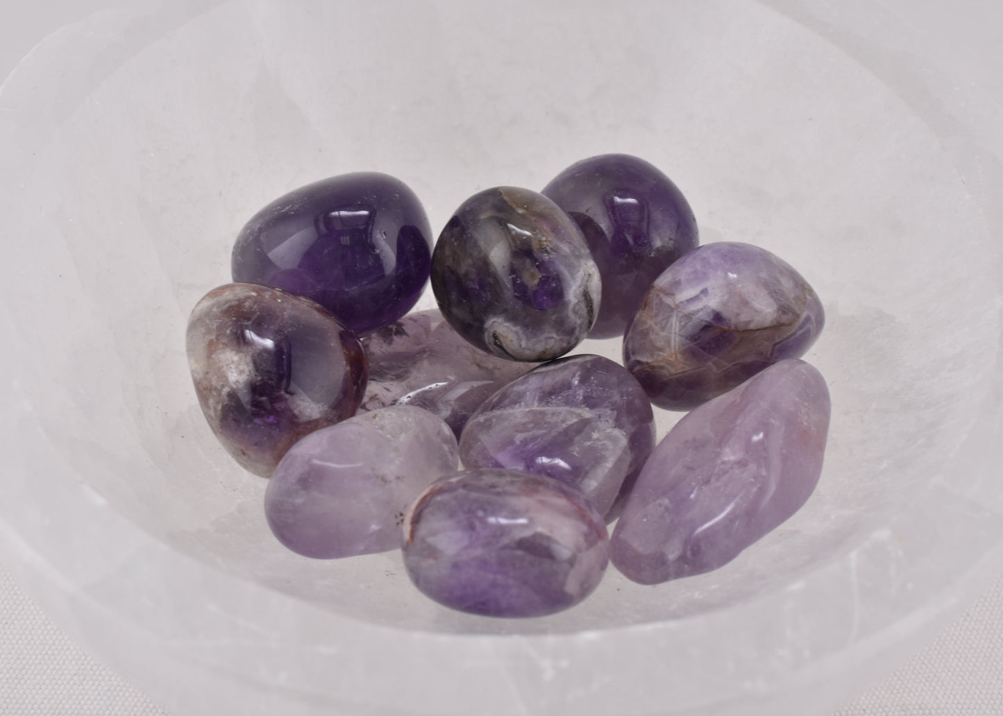 Amethyst Tumbles available at wholesale and retail prices, only at our crystal shop in San Diego!