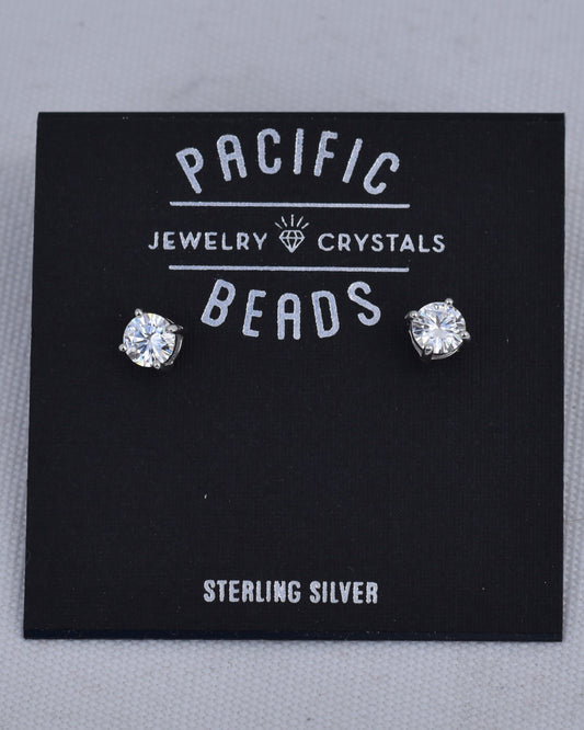 Sterling silver Moissanite Earrings available at wholesale and retail prices, only at our crystal shop in San Diego!