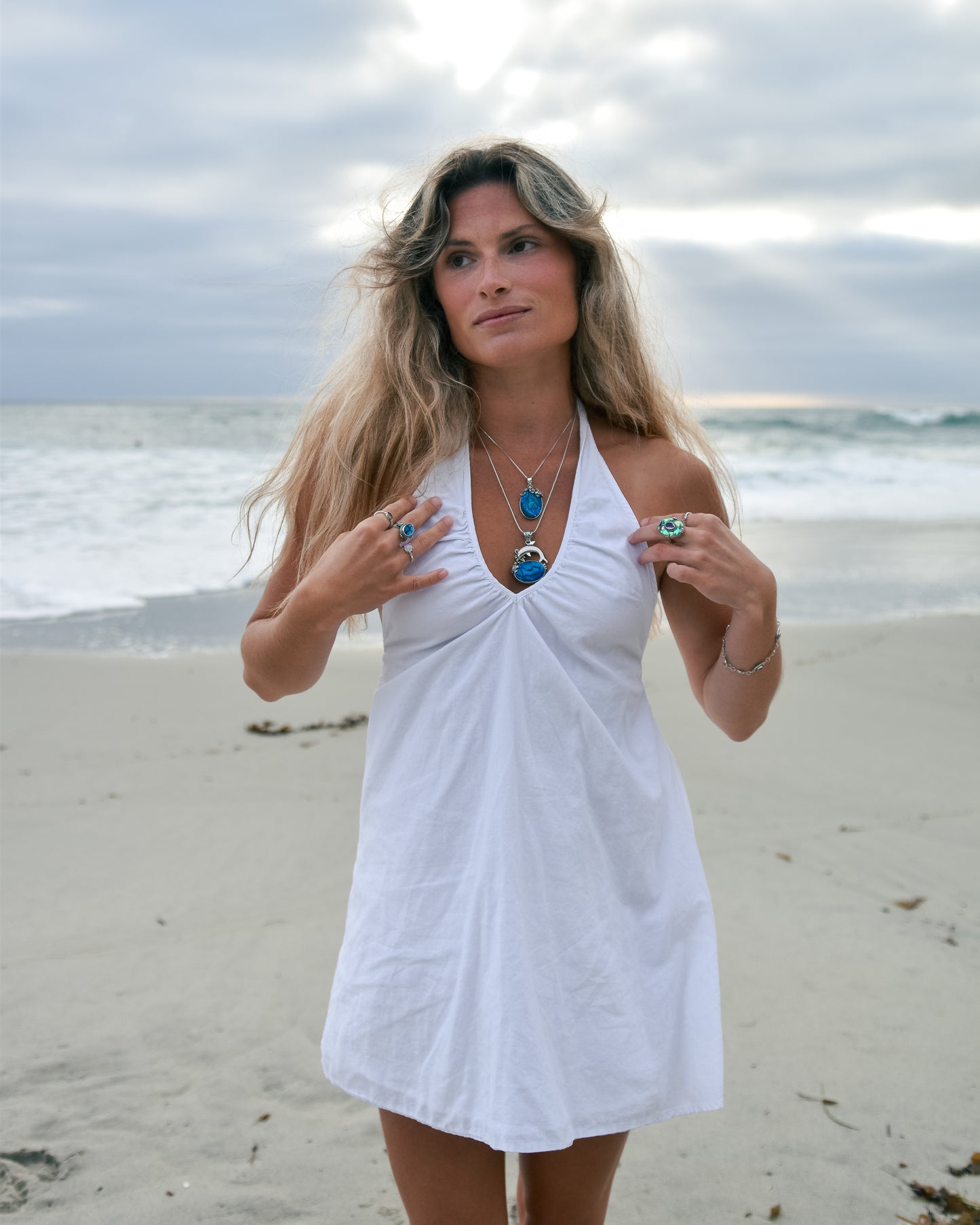 S.S. Shlomo Abalone "Pacific Siren" Pendants