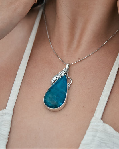 S.S. Shlomo AAA Apatite Teardrop "Neptune" Pendants