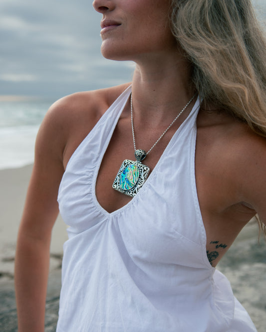 S.S. Shlomo Abalone 'Tideborne Heirloom' Pendant