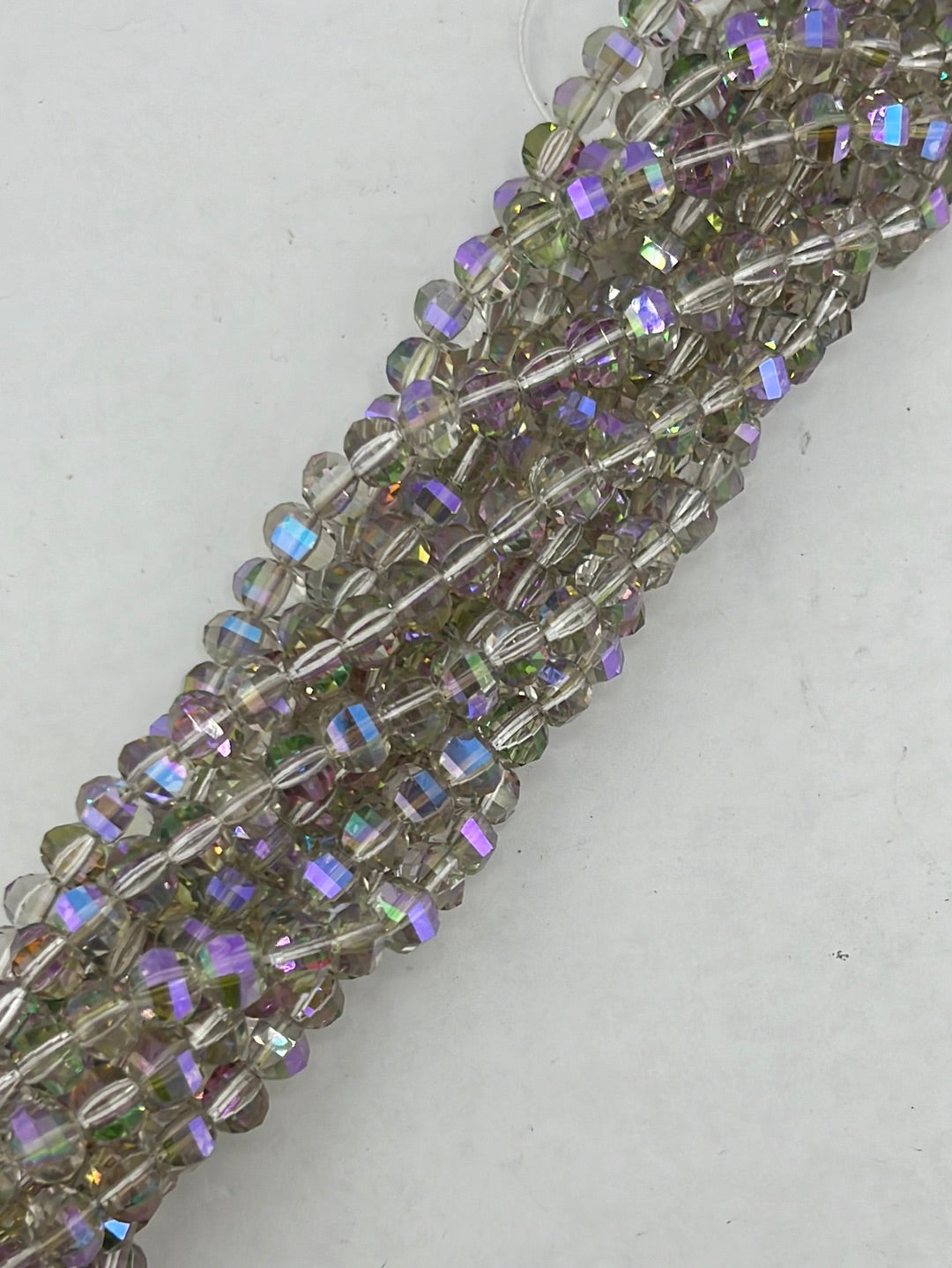 Moonlight Crystal Rondelle Faceted Beads