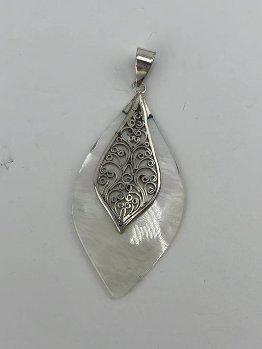 S.S. Mother of Pearl Filigree Necklaces