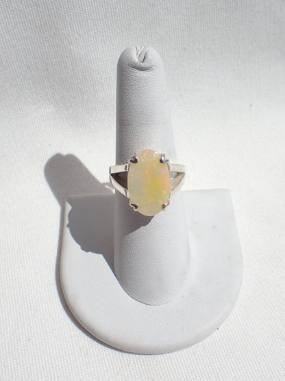 S.S. Faceted Opal Rings