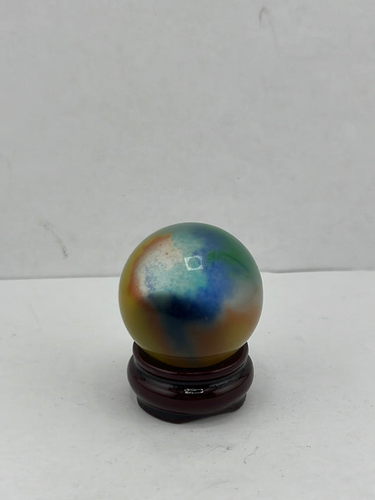 Rainbow Cat's Eye Spheres 1.5"