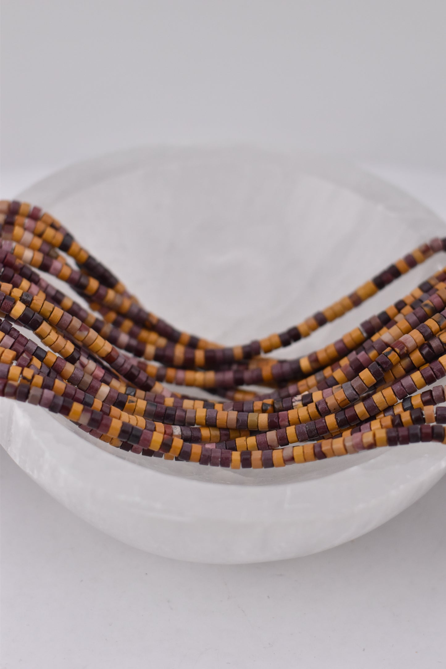 Mookaite Heishi Beads