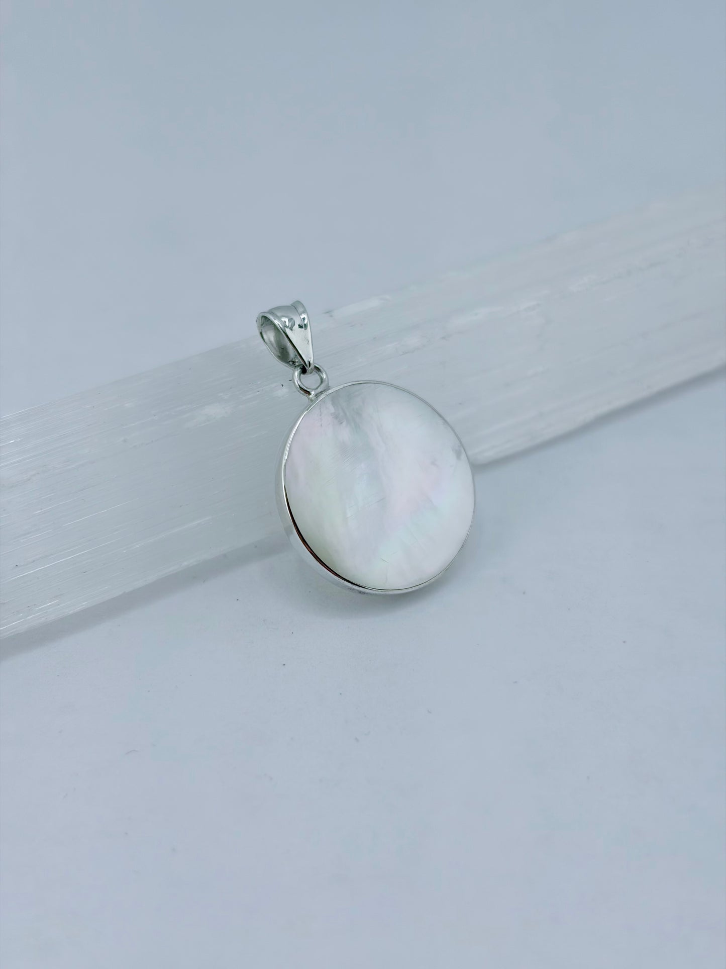 S.S. Mother of Pearl 'Tidal Moon' Pendants