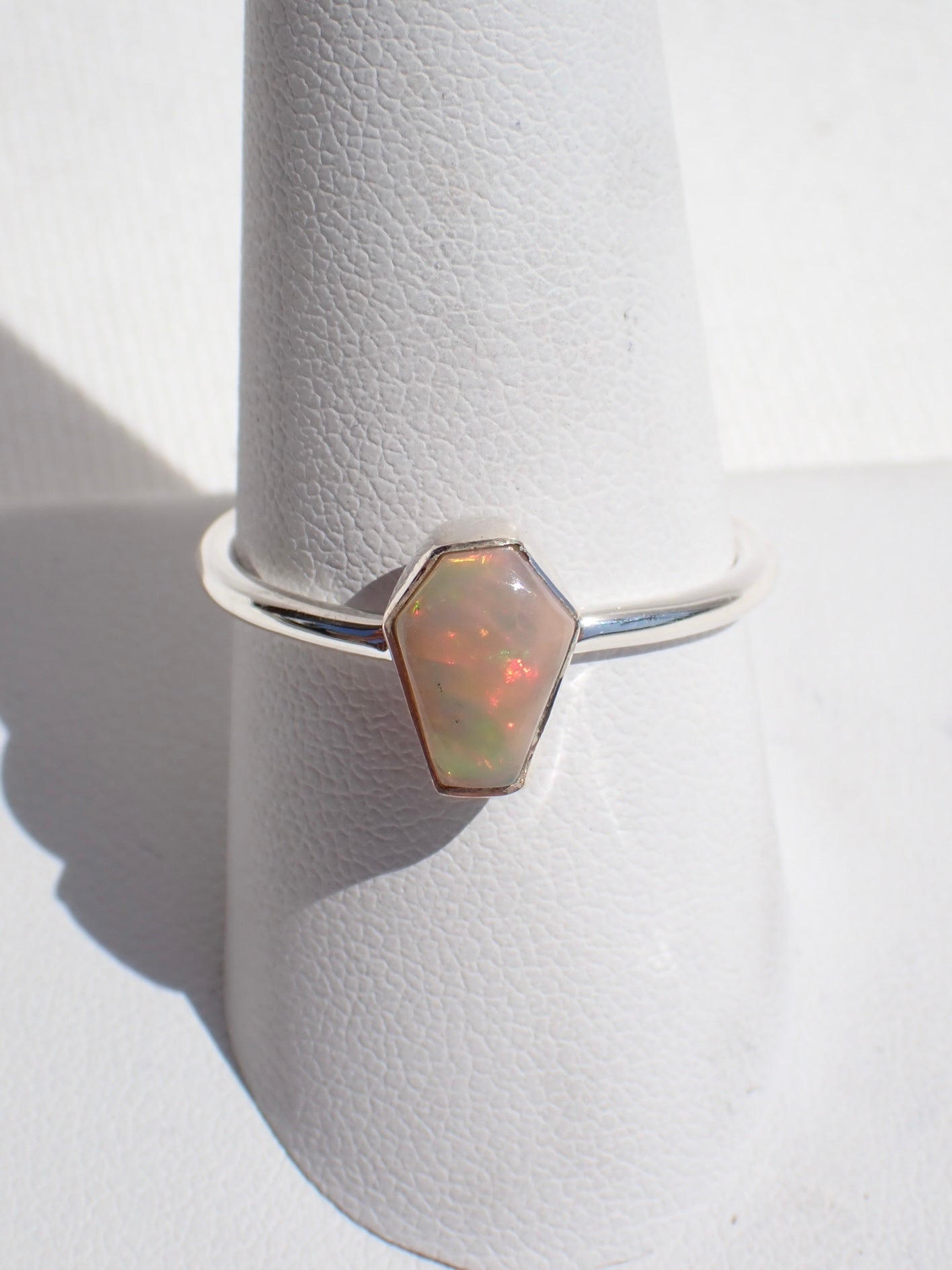 S.S. AAA Grade Opal Coffin Rings