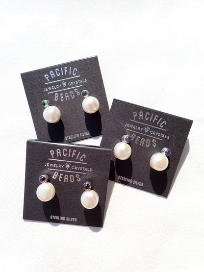 S.S. AAA Grade Mabe Pearl Earrings