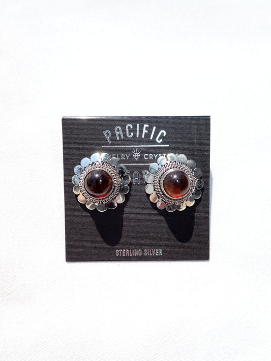 S.S. Amber Stud Earrings