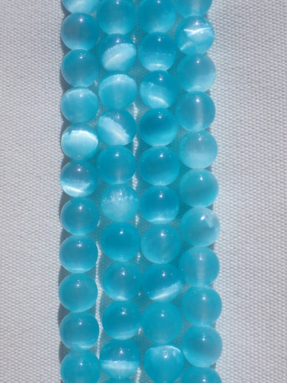 Sky Blue Selenite Beads